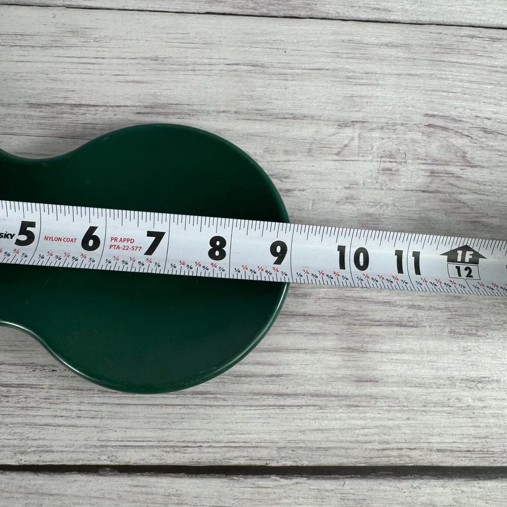 Vintage Tupperware Hunter Green Double Spoon Rest Holder 2763A-6 Kitchen Tool